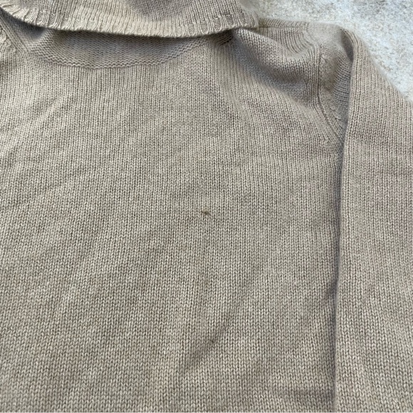 Talbots Beige Turtleneck Pure Cashmere Sweater Women's Size Large - Picture 5 of 6
